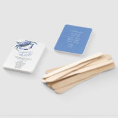 シーサイドブルーカニ結婚式 プログラムファン ハンドファン (組立なし)