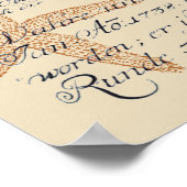 シーサイドブルーホエールコラージュ ポスター (角)