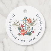 シーサイドホリデイ |沿岸パーソナライズされたギフトラベル フェイバータグ (正面)