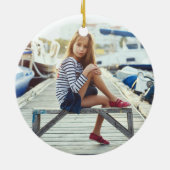 シーサイドホリデイ |航海のいかり年と写真 セラミックオーナメント (裏面)