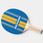 シーサイドボーストライプドの名前 卓球ラケット (横)
