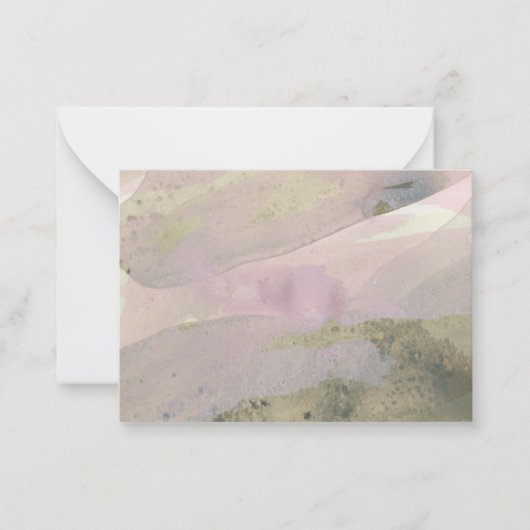 "シーサイドメモリーズ":オリジナル抽象芸術アートノートカード ノートカード (正面)