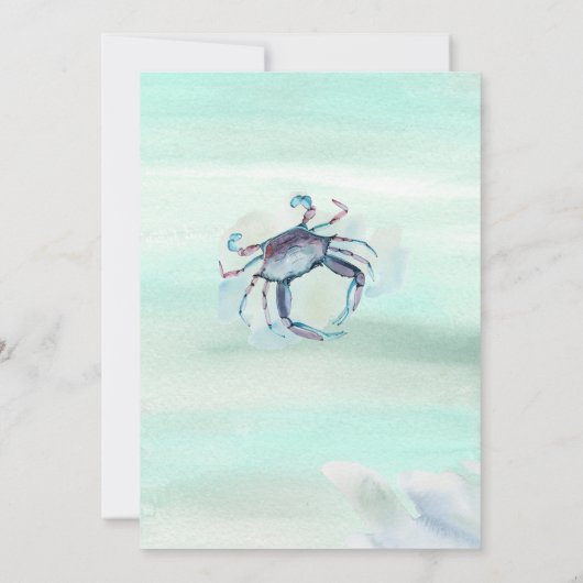 シーサイドメリーランドカニリハーサルディナー 招待状 (裏面)