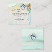 シーサイドメリーランドカニ結婚沿岸 エンクロージャーカード (正面/裏面)