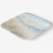 シーサイドモダンウォーター色ブライダルシャワーへようこそ ペーパープレート (傾斜あり)