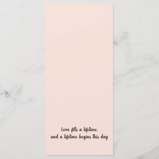 シーサイドロマンス：エレガントビーチ結婚式メニュー メニュー (裏面)