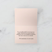 シーサイドロマンス:エレガントビーチ結婚式 サンキューカード (内部)