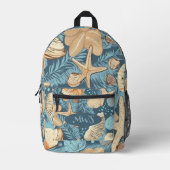 シーサイドワンドルラストカスタムリュックサック プリントバックパック (正面)