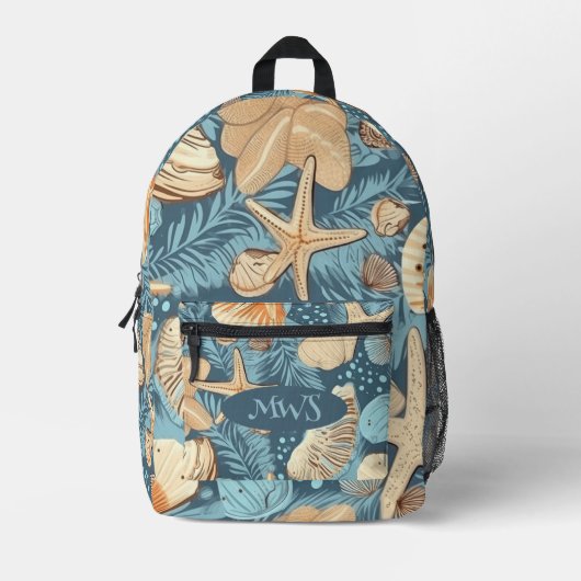 シーサイドワンドルラストカスタムリュックサック プリントバックパック (正面)