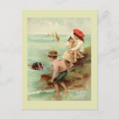 シーサイドヴィンテージイラストレーション ポストカード (正面)