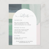 シーサイド海ガラス |の結婚ゲスト詳細 エンクロージャーカード (正面)