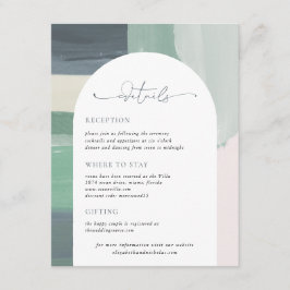 シーサイド海ガラス |の結婚ゲスト詳細 エンクロージャーカード