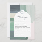 シーサイド海ガラス |の結婚テーブルサンキューカード サンキューカード (正面)