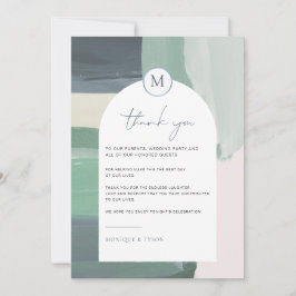 シーサイド海ガラス |の結婚テーブルサンキューカード サンキューカード