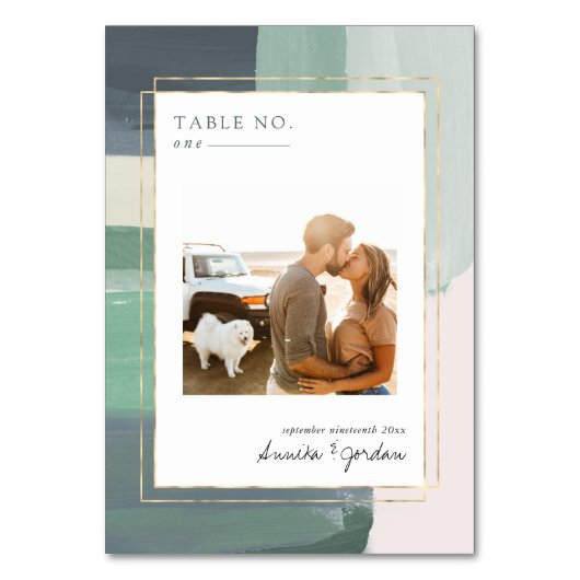 シーサイド海ガラス |の結婚テーブル番号 テーブルナンバー (裏面)