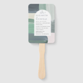 シーサイド海ガラス |結婚式 プログラム ハンドファン