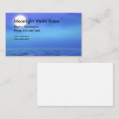 シーサイド海ムーンムーンテーマ名刺 名刺 (正面/裏面)