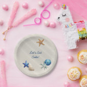 シーサイド海洋ビーチをテーマにした少年の赤ちゃんシャワー ペーパープレート (パーティー)