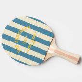 シーサイド深いアクアストライピング&ファミリー名 卓球ラケット (横)