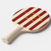 シーサイド深いクランベリーストライピング&ファミリー名 卓球ラケット (正面アングル)