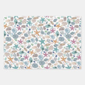 シーサイド紙セット3 ラッピングペーパーシート (正面2)