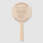 シーサイド結婚のビーチシェル ハンドファン (裏面)