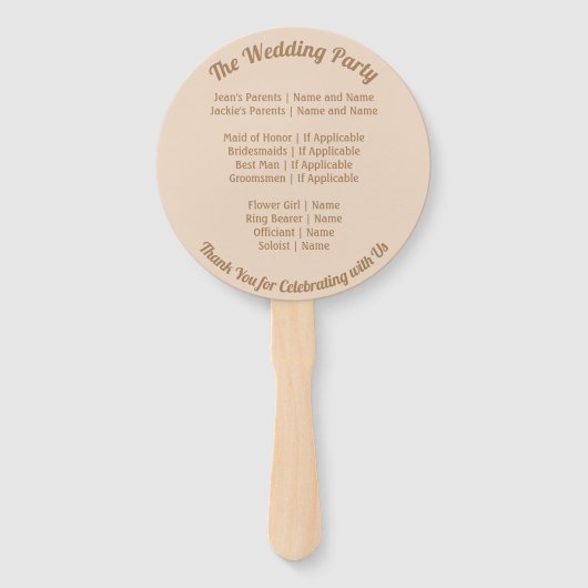 シーサイド結婚のビーチシェル ハンドファン (裏面)