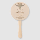 シーサイド結婚のビーチシェル ハンドファン (正面)