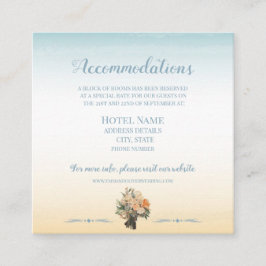 シーサイド結婚ズテーマ宿泊カード エンクロージャーカード