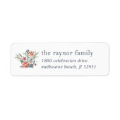 シーサイド航海のいかりホリデー差出人住所 ラベル (正面)