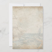 シーサイド航海のコーストビーチブライダルシャワー 招待状 (裏面)