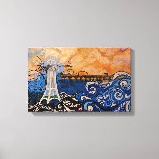 シーサイド通りアート キャンバスプリント (正面)