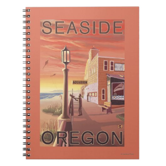 シーサイド、オレゴン水族館ビュー ノートブック (正面)