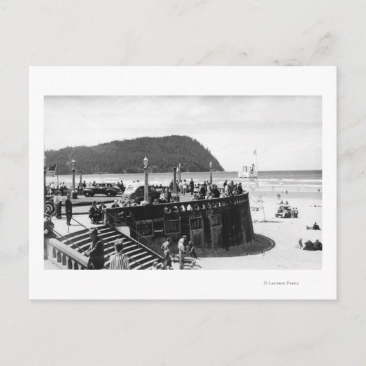 シーサイド、オレゴン・ターンアラウンド、ティラモック・ヘッド ポストカード (正面)