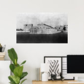 シーサイド、オレゴン・ホテル&ターンアラウンド ポスター (ホームオフィス)