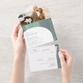 シーサイド オーシャングラス | ボヘミアンベディング オールインワン招待状 (貼ってはがせる)