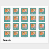 シーサイモダンドTHANK YOU FOR ORDER CUTEカスタム スクエアシール (シート)