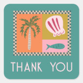 シーサイモダンドTHANK YOU FOR ORDER CUTEカスタム スクエアシール (正面)