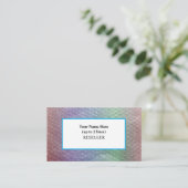 シーサイレンのバブルラップ背景再販業者 名刺 (スタンド正面)