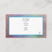 シーサイレンのバブルラップ背景再販業者 名刺 (裏面)