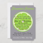 シーサッカー&ライムフィエスタカクテルパーティの招待状 招待状 (正面)