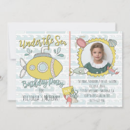 シーサブマリン誕生日パーティー写真 招待状