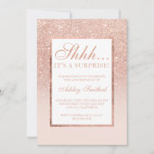 シーサプライズバラ金ゴールドグリッターシック甘い16 招待状 (正面)