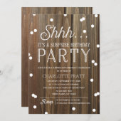 シーサプライズバースデーパーティーウ素朴ッド サンキューカード (正面/裏面)