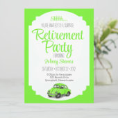 シーサプライズリタイオメントパーティの招待状 カード (スタンド正面)