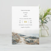シーサミニマルー素朴ドロッキーショアビーチ結婚式 招待状 (スタンド正面)