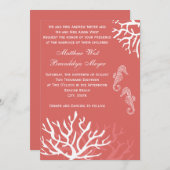 シーサンゴシーホース結婚式招待状 招待状 (正面/裏面)