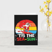 シーサンサンサンサンタビーチ夏クリスマスinジュウ カード (黄色い花)