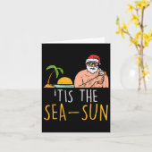 シーサンサンサンサンタビーチ夏クリスマスinジュウ カード (黄色い花)