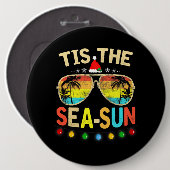 シーサンサンサンサンタビーチ夏クリスマスinジュウ 缶バッジ (正面&裏面)